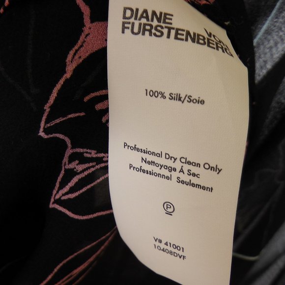 Diane von Furstenberg Sheer Tie Neck Silk Blouse - Picture 10 of 11